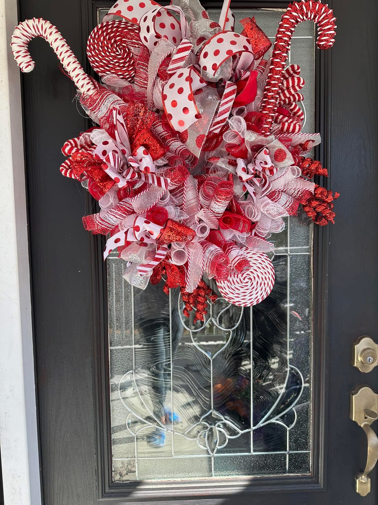 Candy Cane Wreath