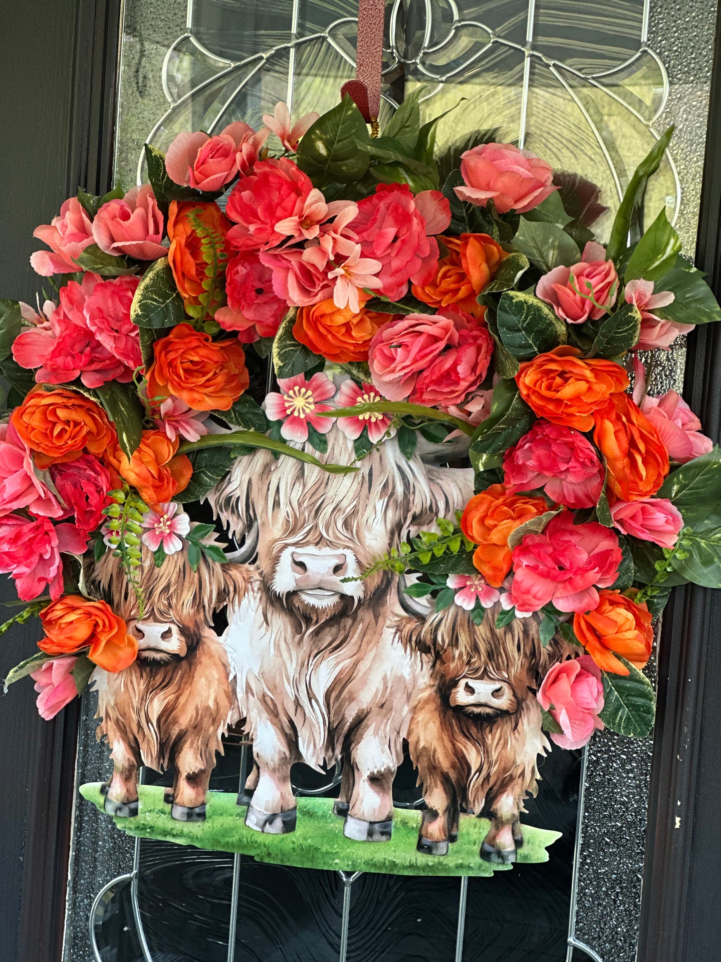 Highland Cow wreath